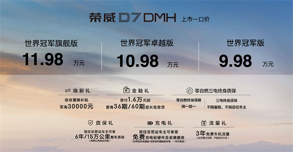 中国混动问鼎世界之巅，荣威DMH双车正式上市